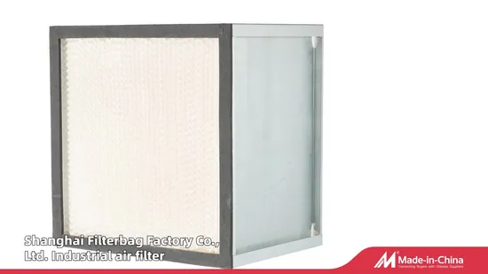 2V Compact Filter F6, F7, F8, F9 Air Filter with V-Bank Type Medium Efficiency for HVAC System of Electronic Cleanroom, Laboratory and Gas Turbine System